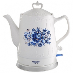 Эл.чайник Дельта DL-1237 1,5 л. корпус из фарфора