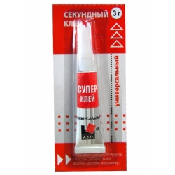 Клей  Секундный АДМ 3 гр. (уп.-12)