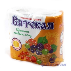 Туалетная бумага  Вятская 2 слоя 4-х шт.
