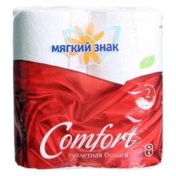 Туалетная бумага 4-х шт.Мягкий знак Classik