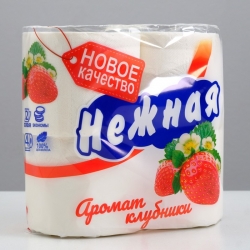 Туалетная бумага  Нежная 2 слоя 4-х шт.