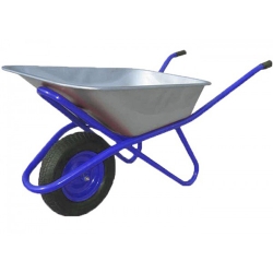 Тележка строит. 1-х колёсн. 100 л. WB6418 синяя