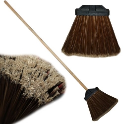 Метла пластиковая Герда плоская с черенком